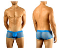 Doreanse 1588-BLU blue mesh briefs with solid blue waistband designed for comfort and breathability