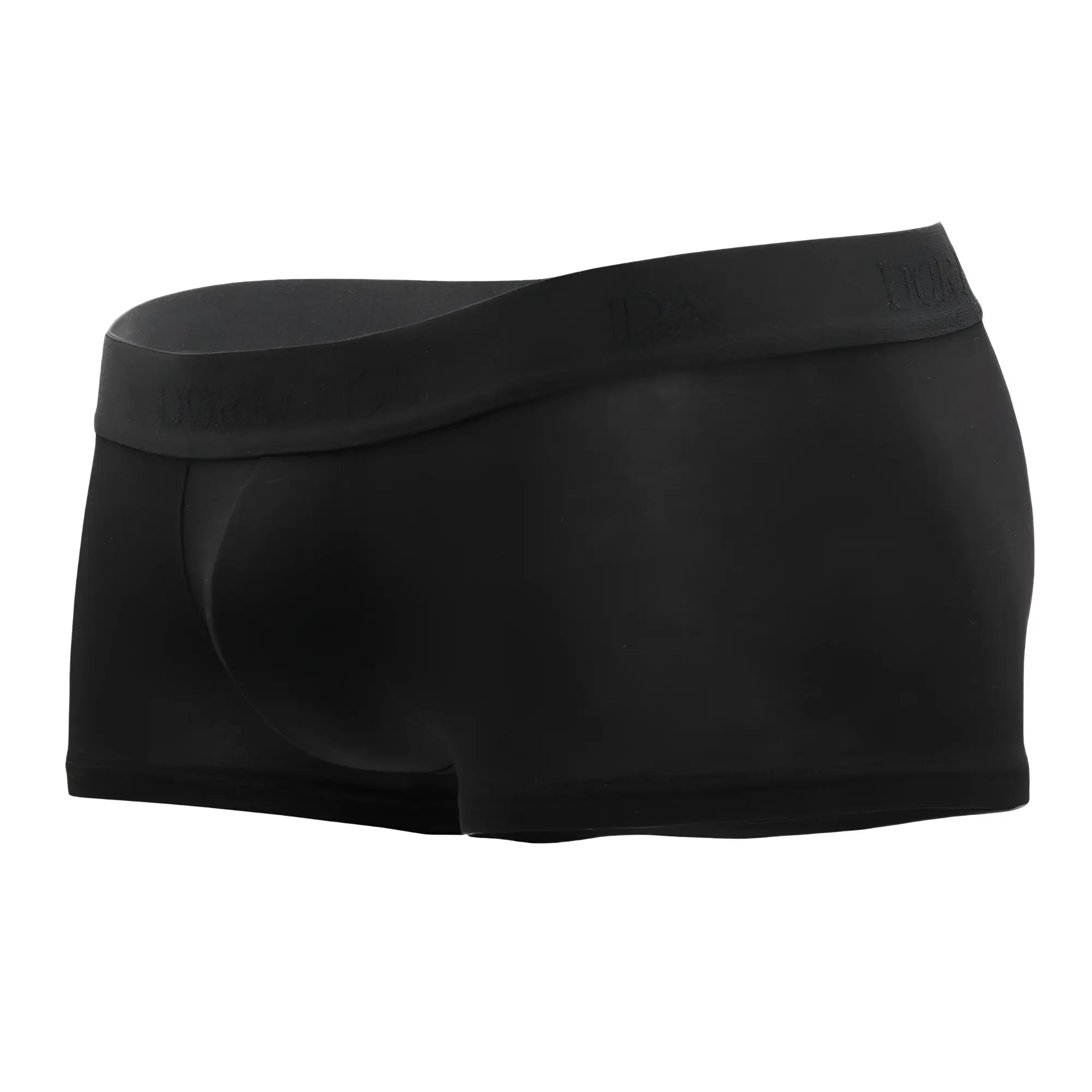 Black doreanse 1760 blk low rise trunk briefs with smooth form fitting fabric and elastic waistband with subtle branding
