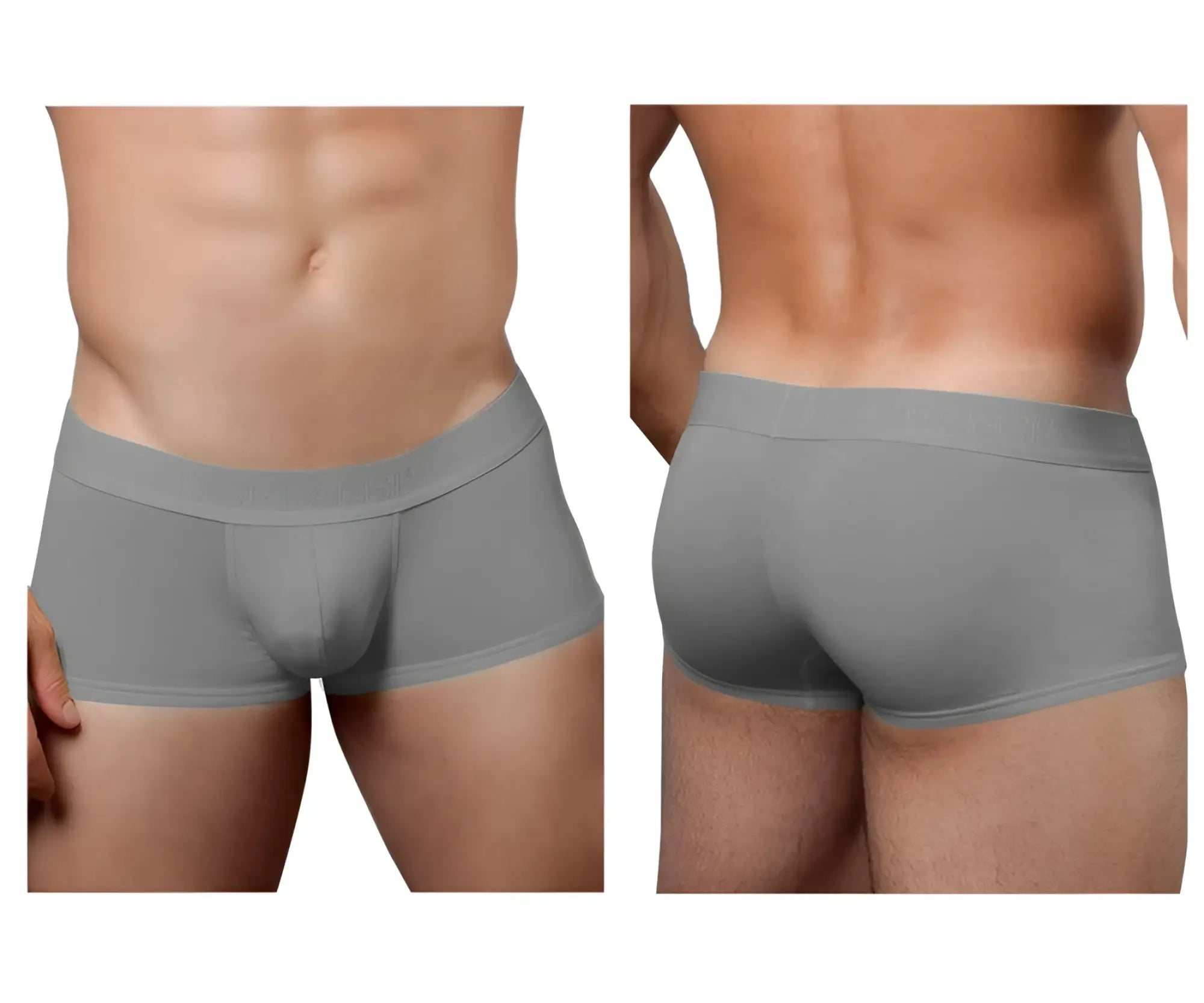 Doreanse 1760-GRY low-rise gray men’s briefs with smooth form-fitting design and elastic waistband