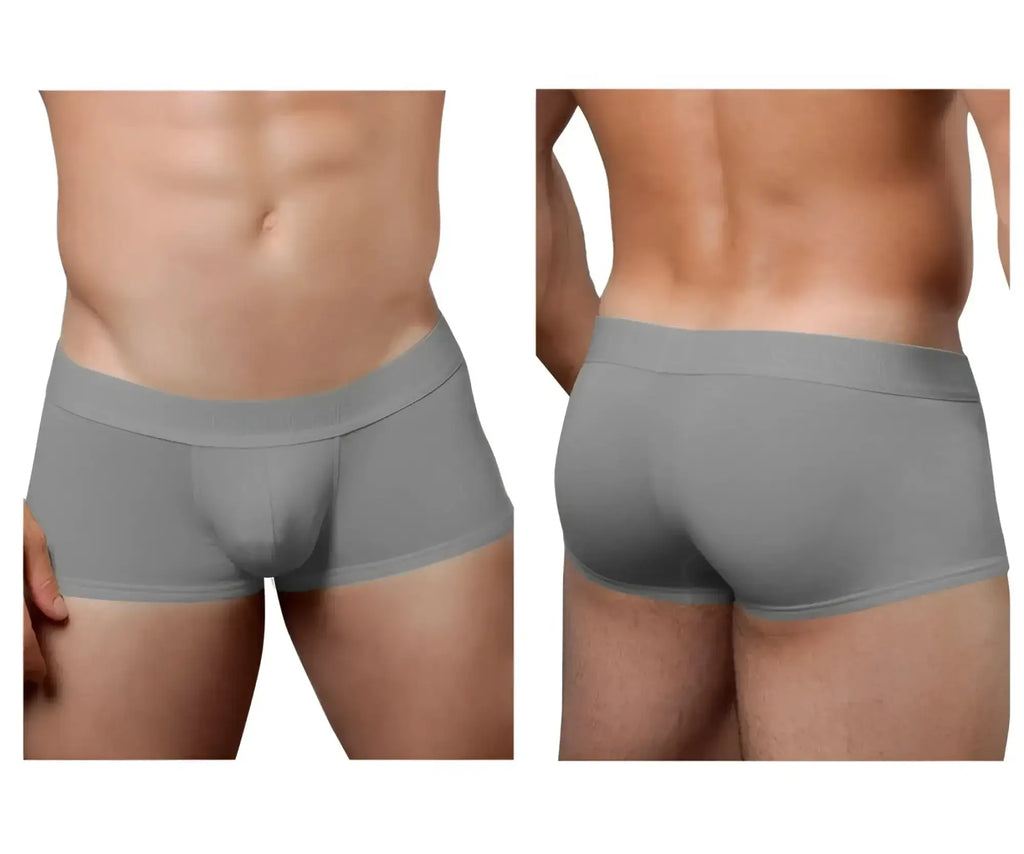 Doreanse 1760-GRY low-rise gray men’s briefs with smooth form-fitting design and elastic waistband