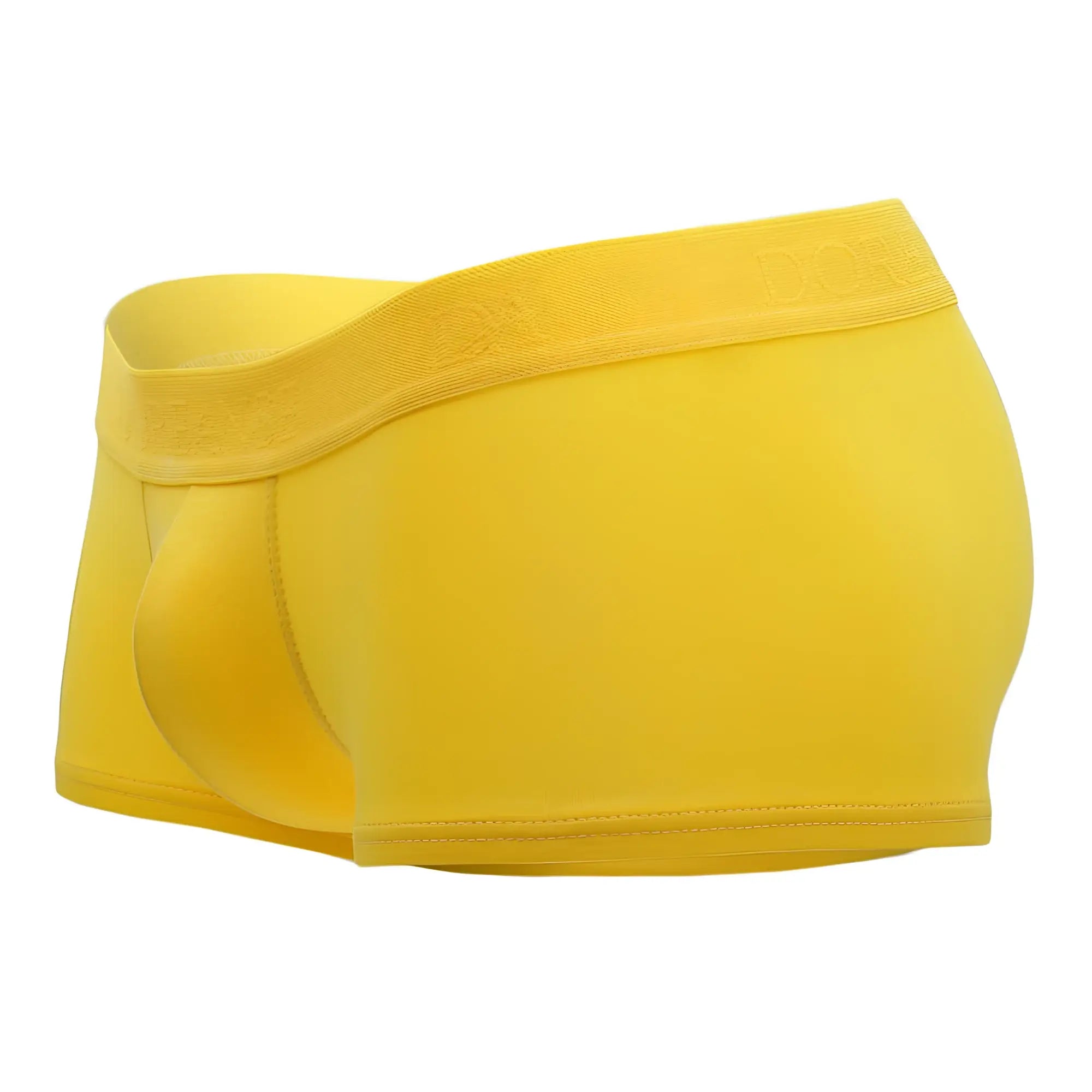 Doreanse 1760-ylw low-rise trunk in bright yellow seamless fabric with elastic waistband for comfortable wear