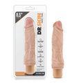 Dr skin vibrating cock vibe 10 8.5 inch beige silicone dildo designed for realistic pleasure and stimulation
