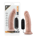 Pink silicone vibrating cock with suction cup base and black remote control branded dr skin dr joe vanilla