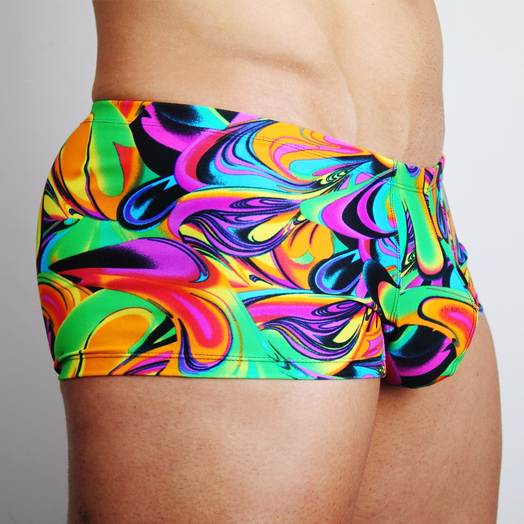 downundergear Men's crowdpleaser - Peacock Mini Boxer Trunk