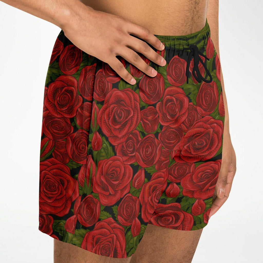 Maris Equi Rozen Red Rose Men's Swim Shorts