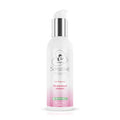A white and pink gradient bottle of easyglide sensitive silicone lubricant with a silver pump dispenser 150ml