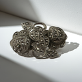 925 Sterling Silver Marcasite Brooch