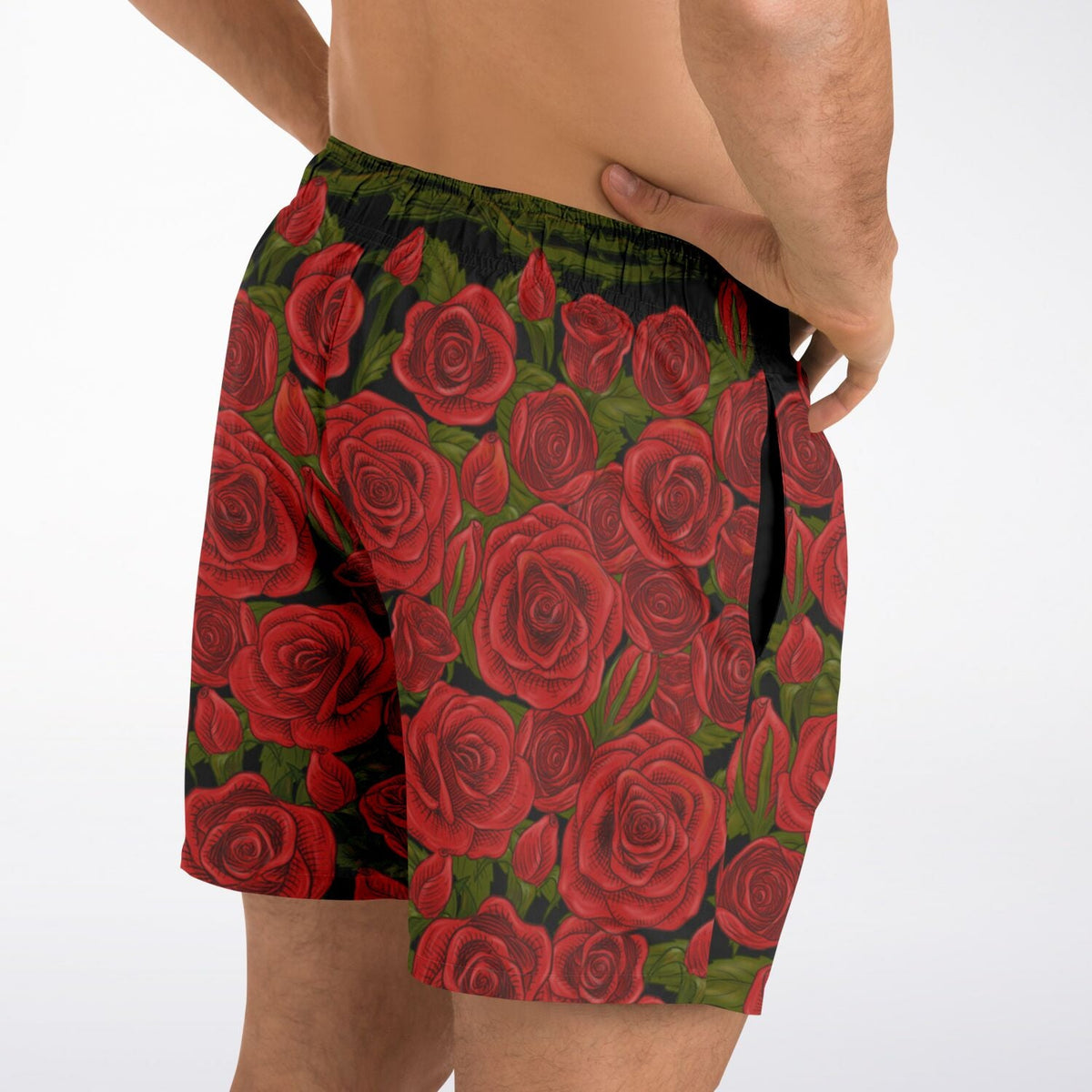 Maris Equi Rozen Red Rose Men's Swim Shorts