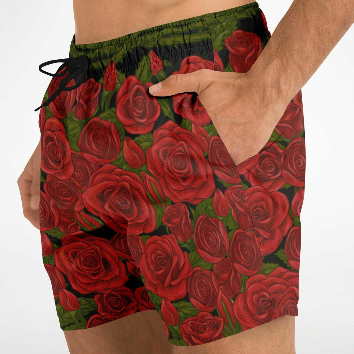 Maris Equi Rozen Red Rose Men's Swim Shorts