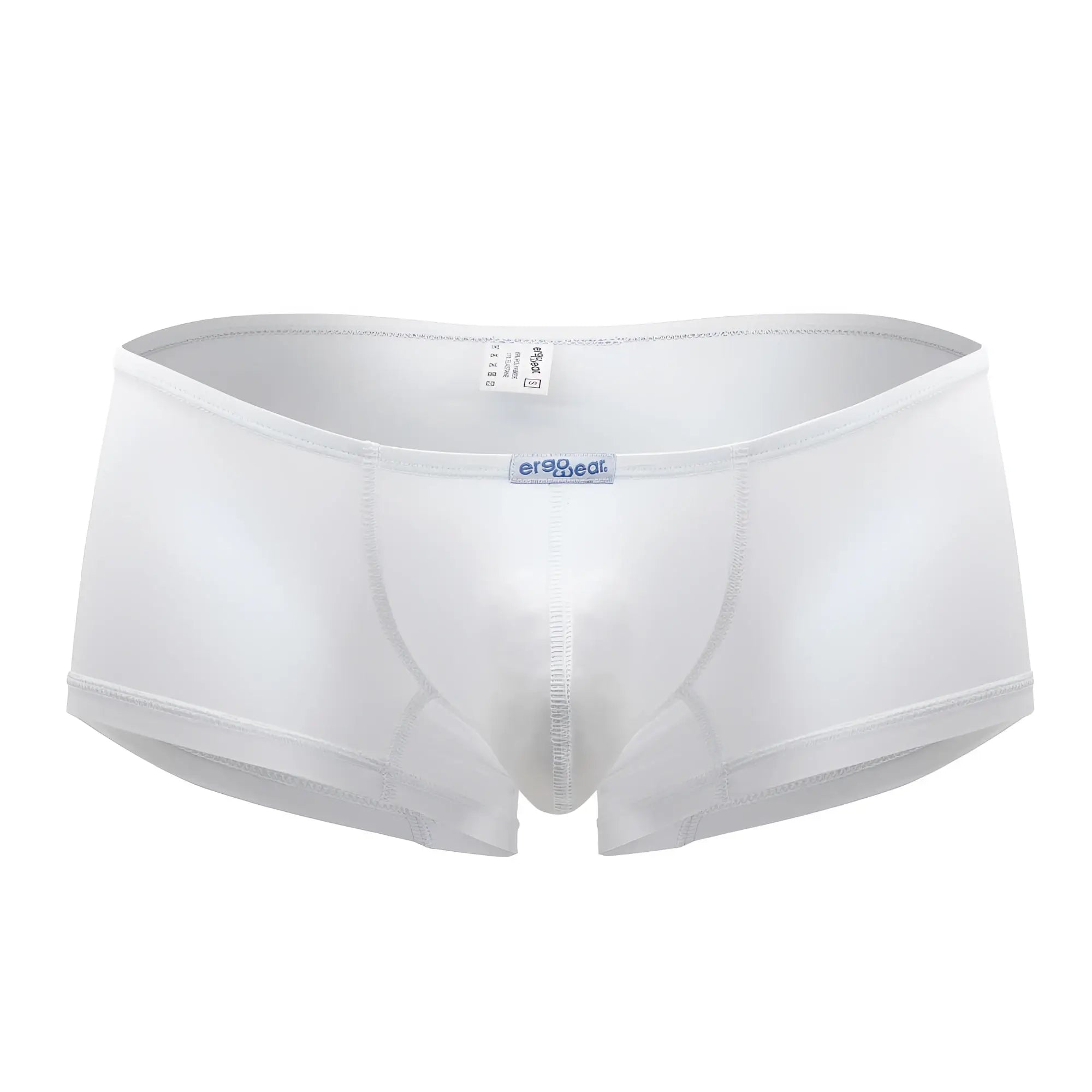 White ErgoWear EW1167 X4D trunks briefs with ergonomic smooth fit and subtle stitching for comfortable wear