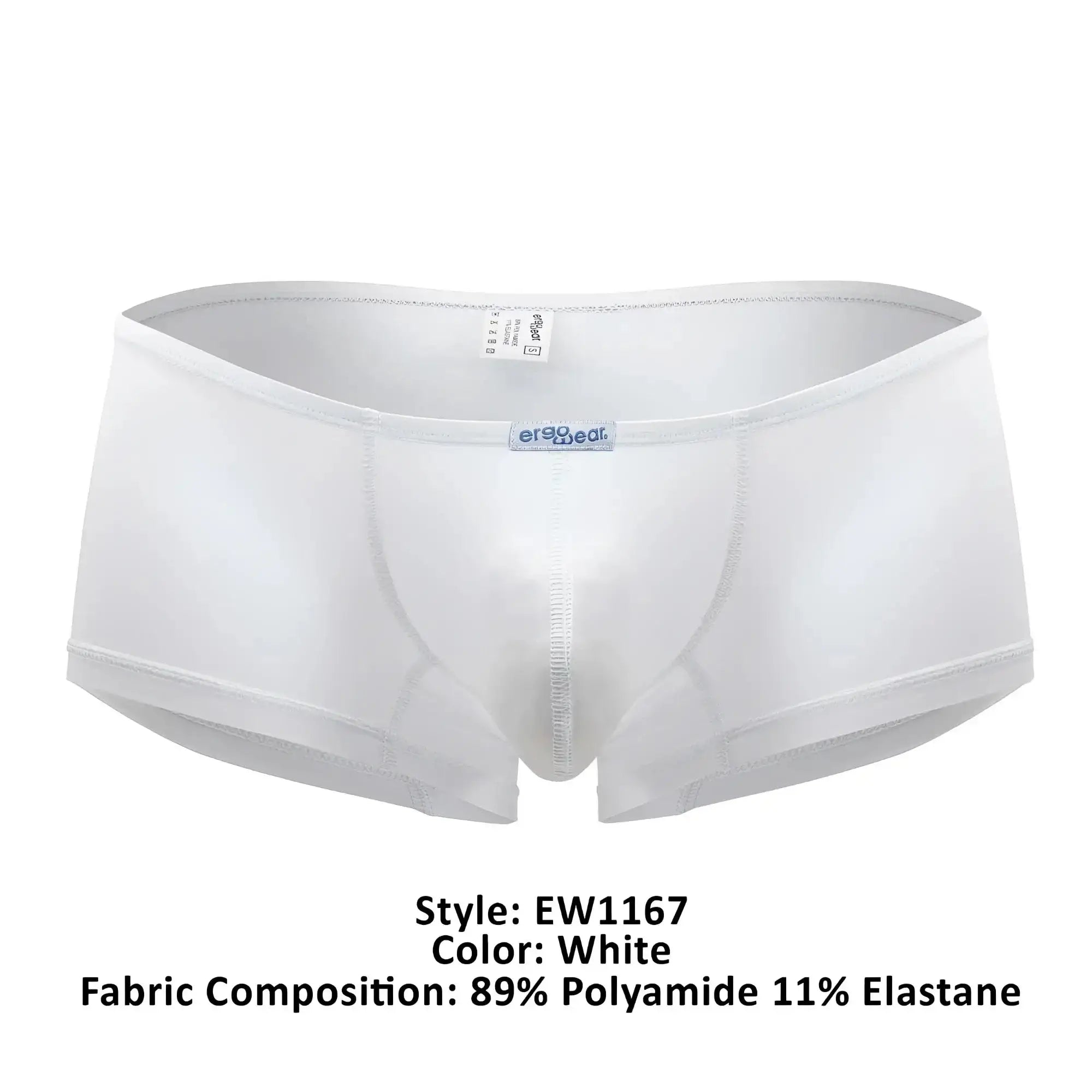 White ergoWear ew1167 x4d trunks made of 89 polyamide 11 elastane with smooth form-fitting design