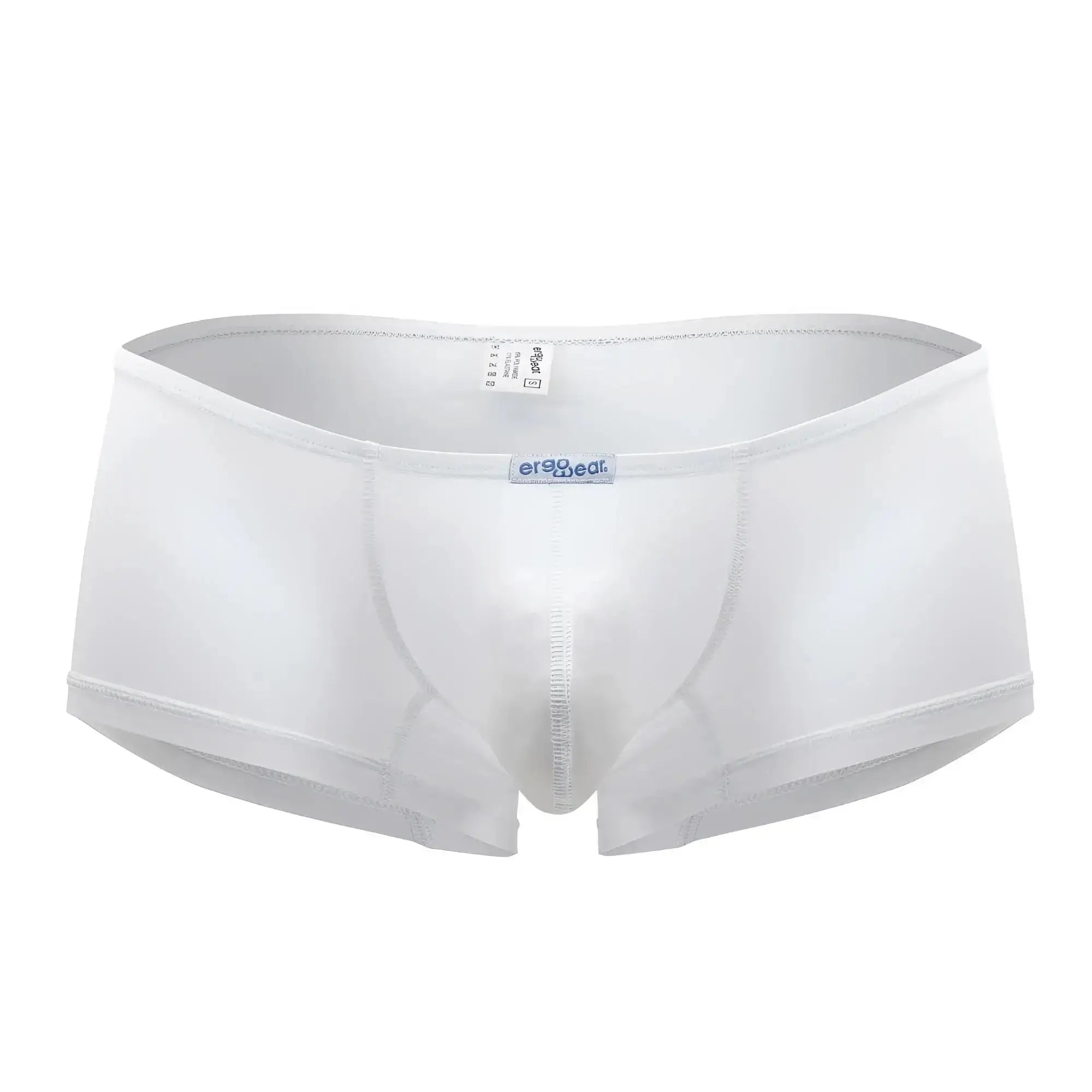 White ErgoWear EW1167 X4D trunks briefs with ergonomic smooth fit and subtle stitching for comfortable wear