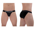 Black ergonomic bikini briefs made of cotton with white ergo gear branding on the waistband by ergowear ew1483 max