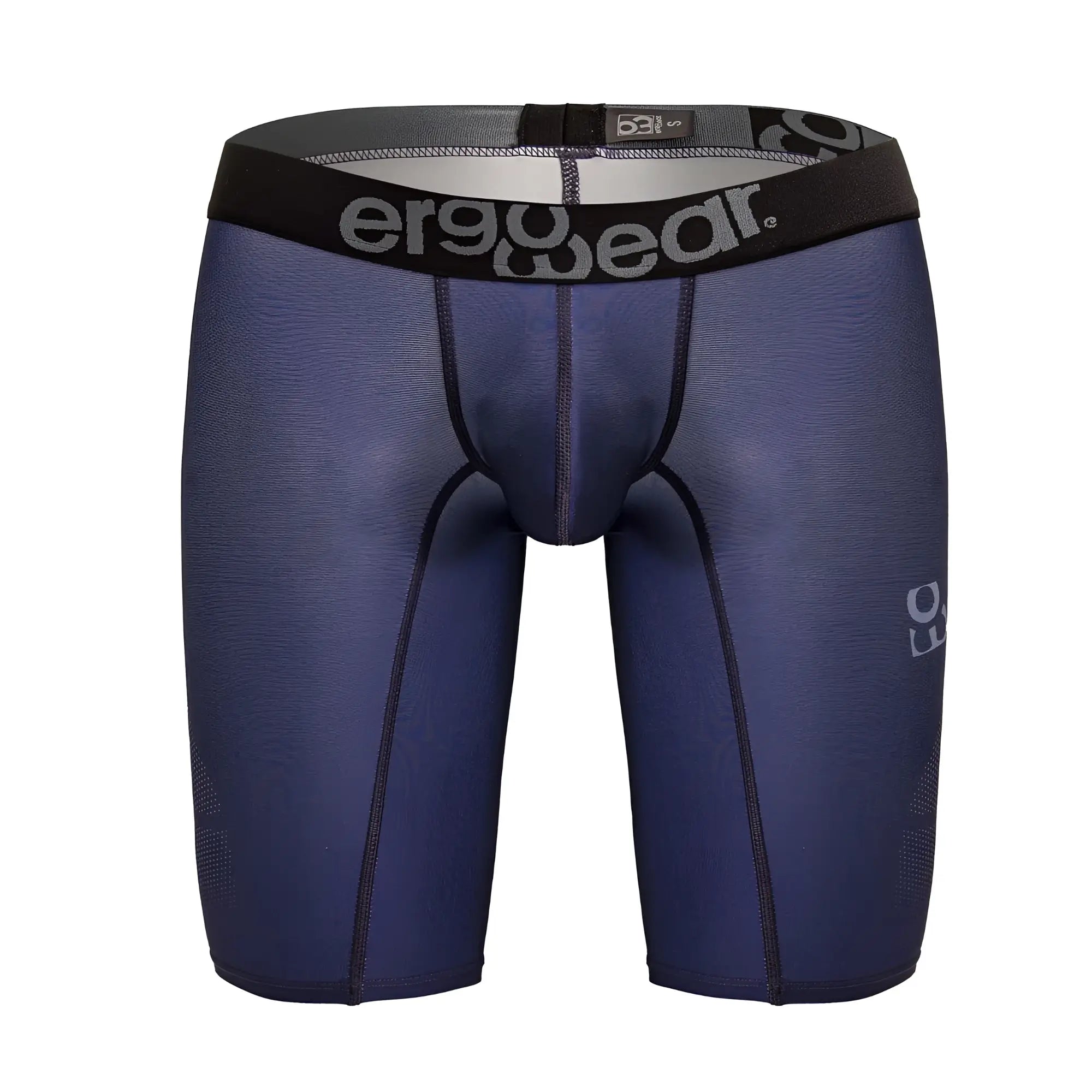 Ergowear Ew1607 max se navy blue ergonomic compression shorts with black waistband and gray logo detailing