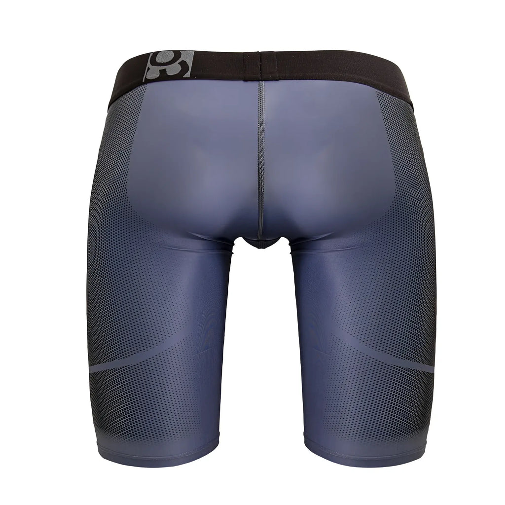 Dark gray ergo wear ew1609 max se athletic briefs with black waistband number 3 white stretchy mesh fabric