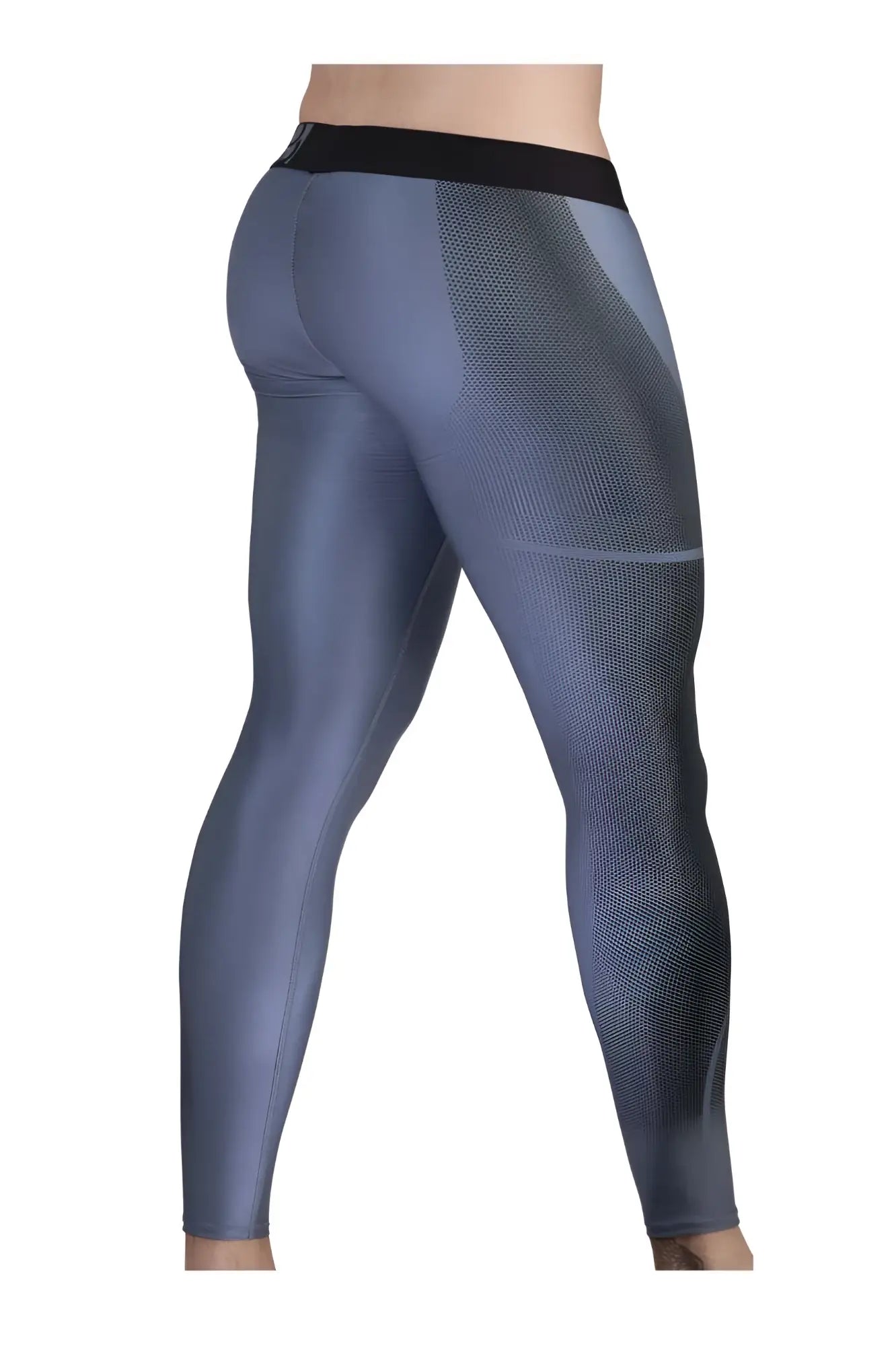 Gray athletic leggings with black waistband and mesh thigh paneling from ergowear ew1610 max se collection