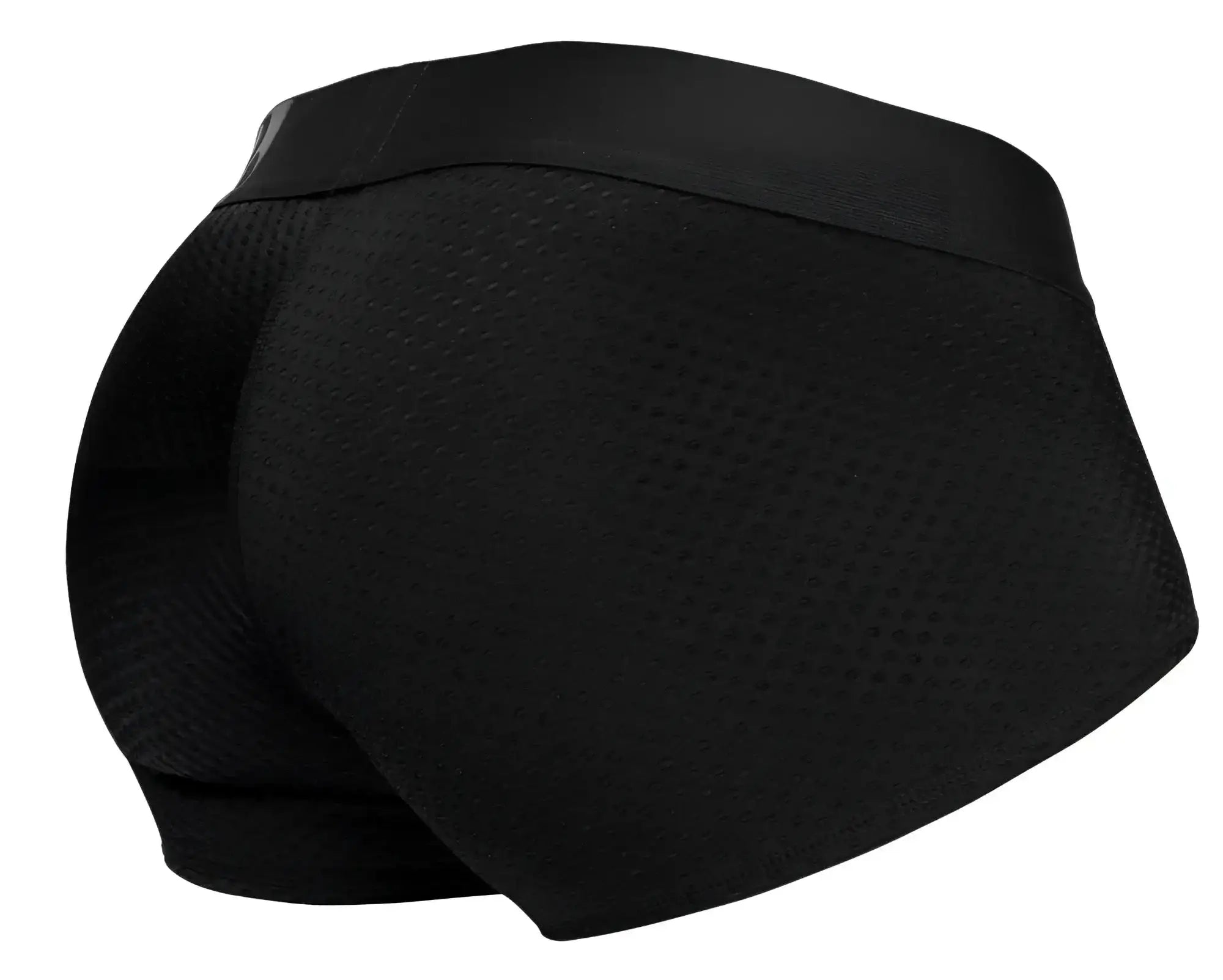 Ergo wear ew1689 max flow black mesh briefs with a solid waistband designed for breathable comfort