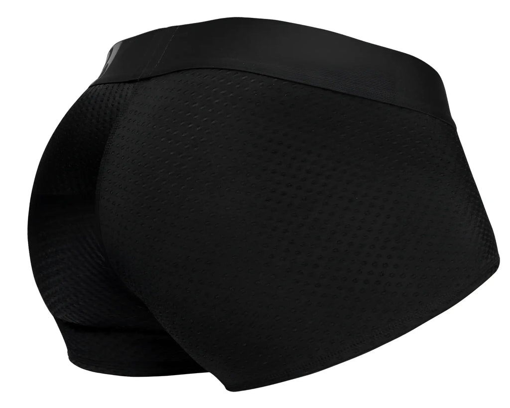 Ergo wear ew1689 max flow black mesh briefs with a solid waistband designed for breathable comfort