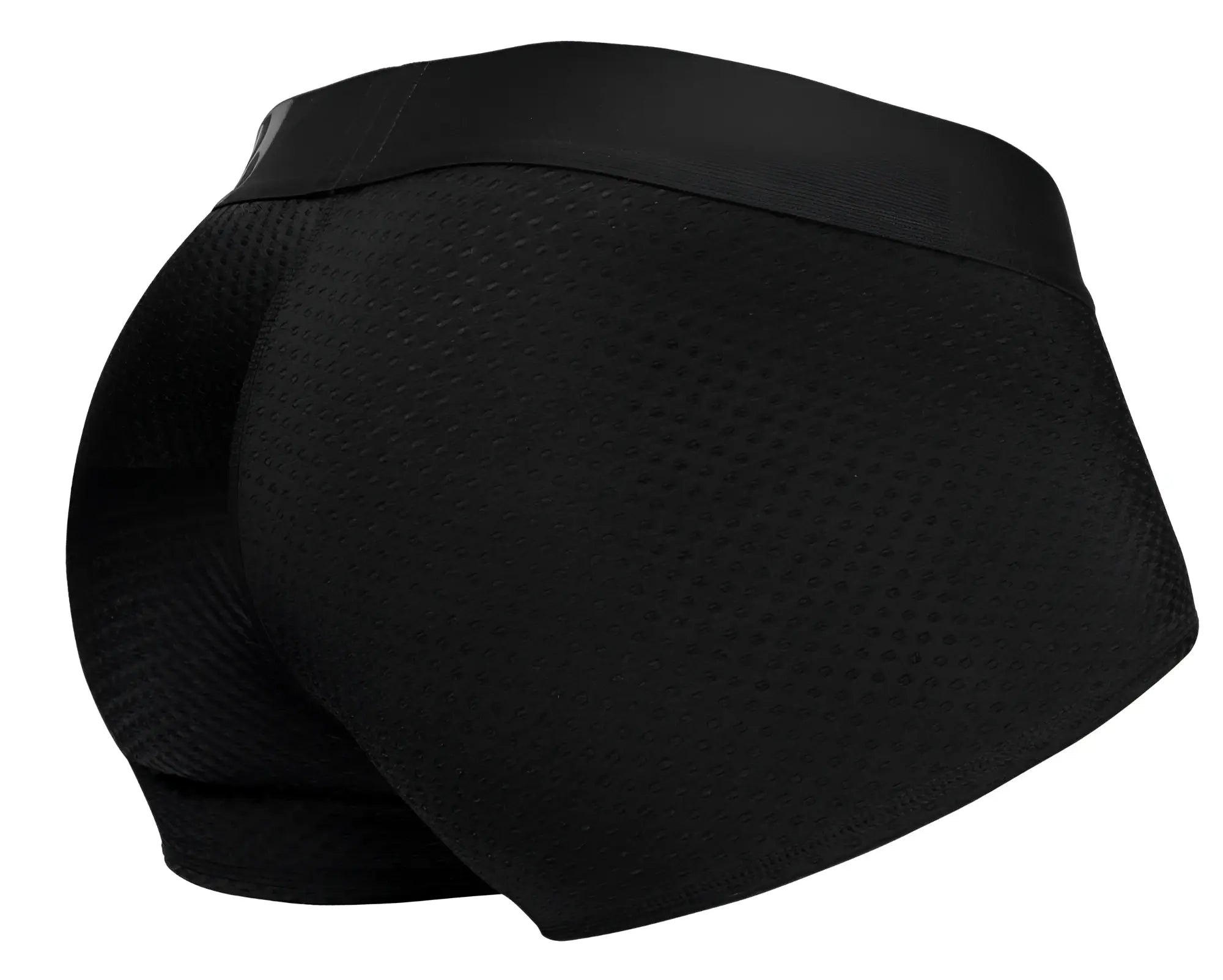 Ergo wear ew1689 max flow black mesh briefs with a solid waistband designed for breathable comfort