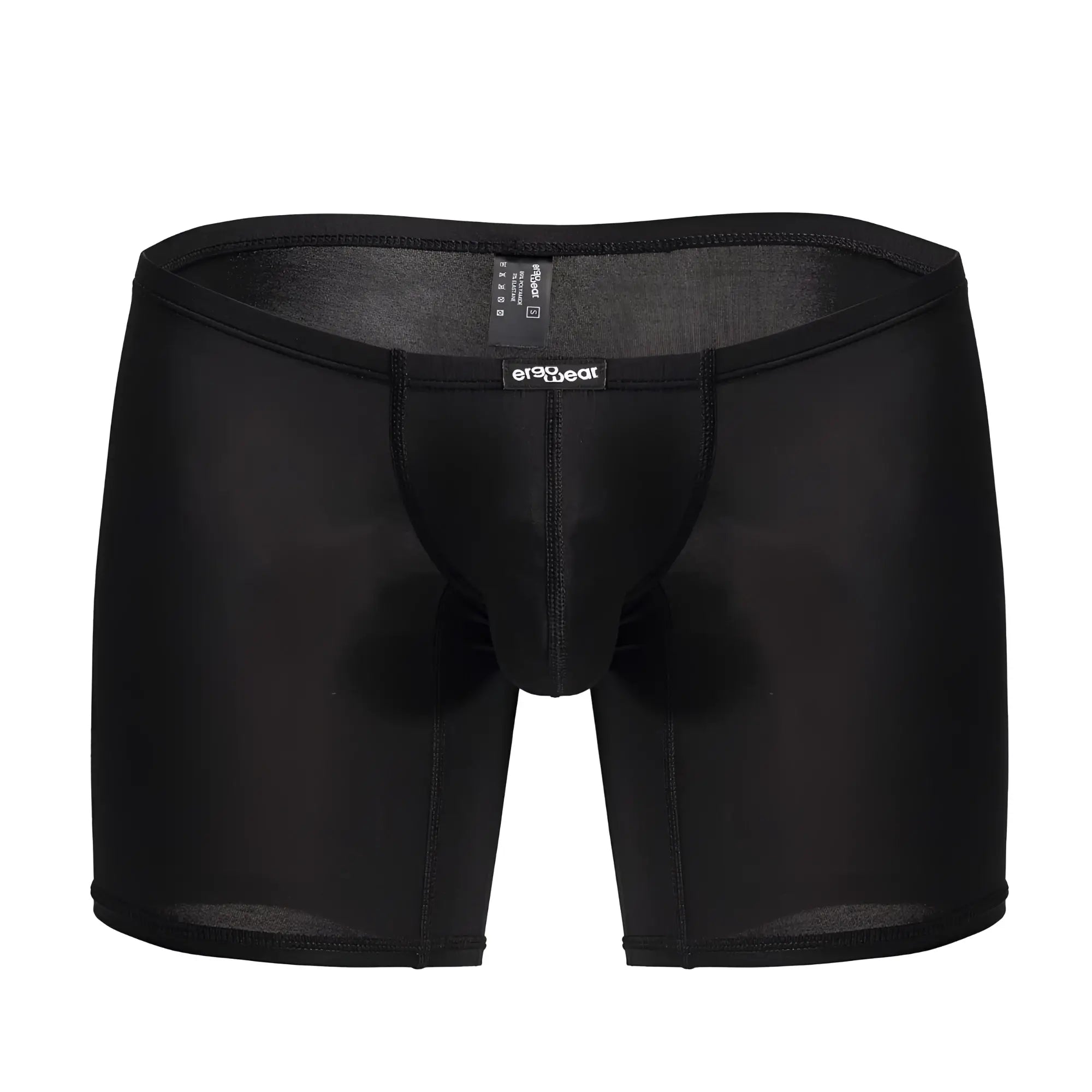 Black ErgoWear EW1702 X4D boxer briefs with smooth ergonomic design and reinforced stitching for comfortable support