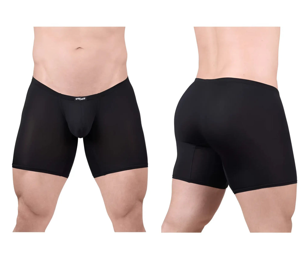 Ergowear ew1702 x4d black boxer briefs with smooth form-fitting fabric and subtle logo on the waistband