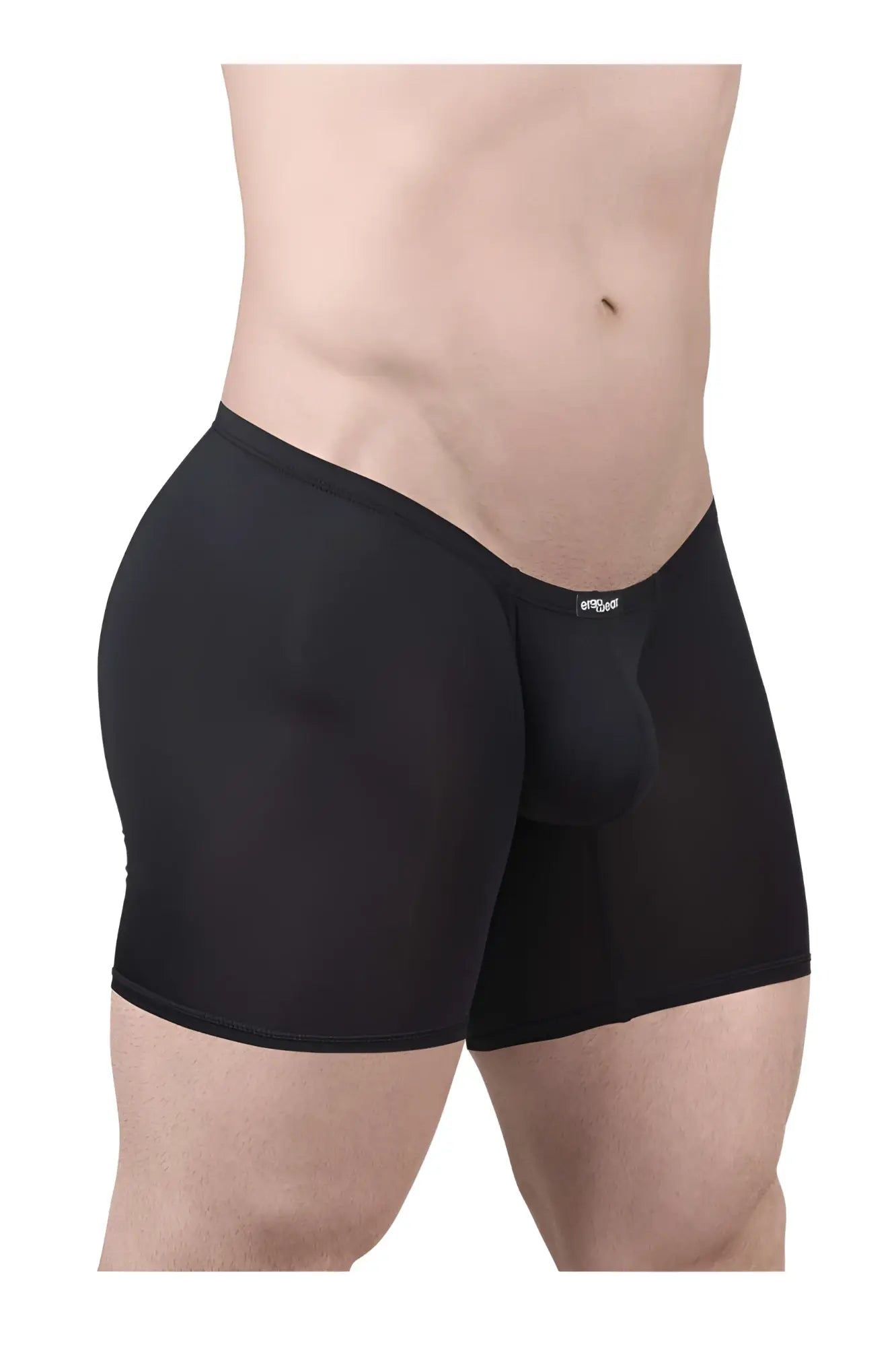 ErgoWear EW1702 X4D black boxer briefs with supportive pouch and elastic waistband for comfortable daily wear