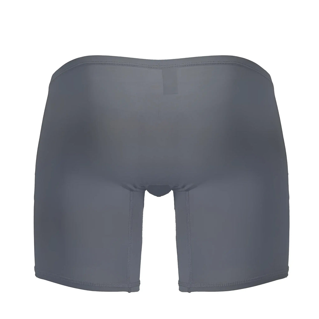 Gray form-fitting ergoWear EW1706 X4D boxer briefs made of smooth stretchy fabric with seamless construction