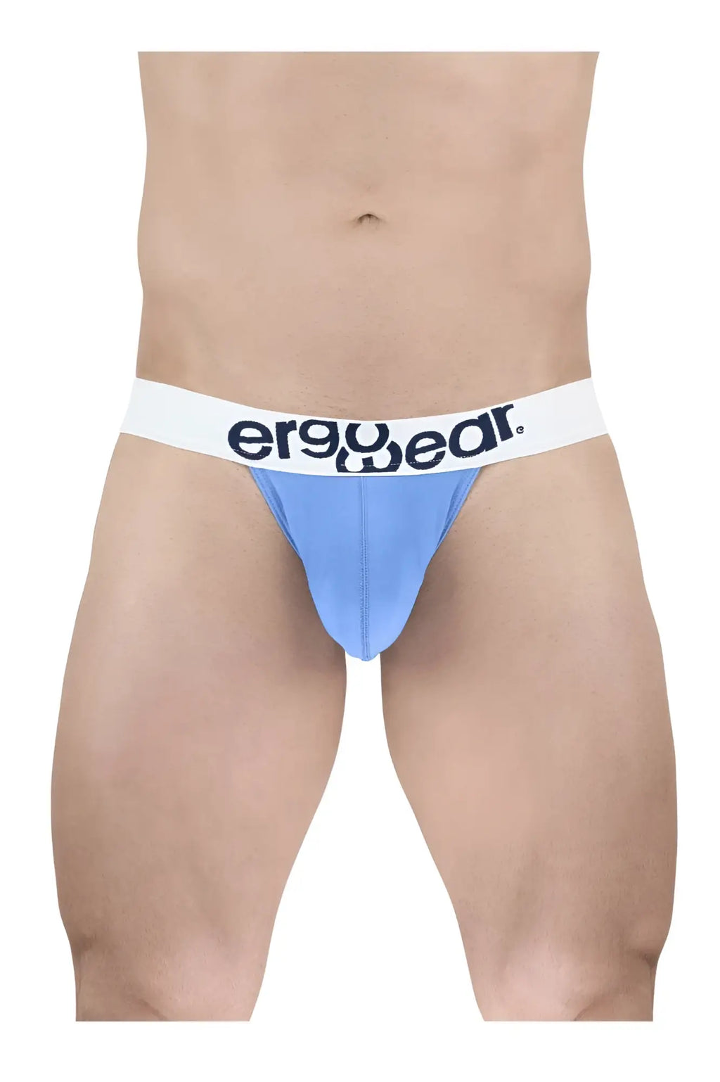 Light blue ergonomic briefs with white waistband and ergowear logo made of max cotton for comfortable wear