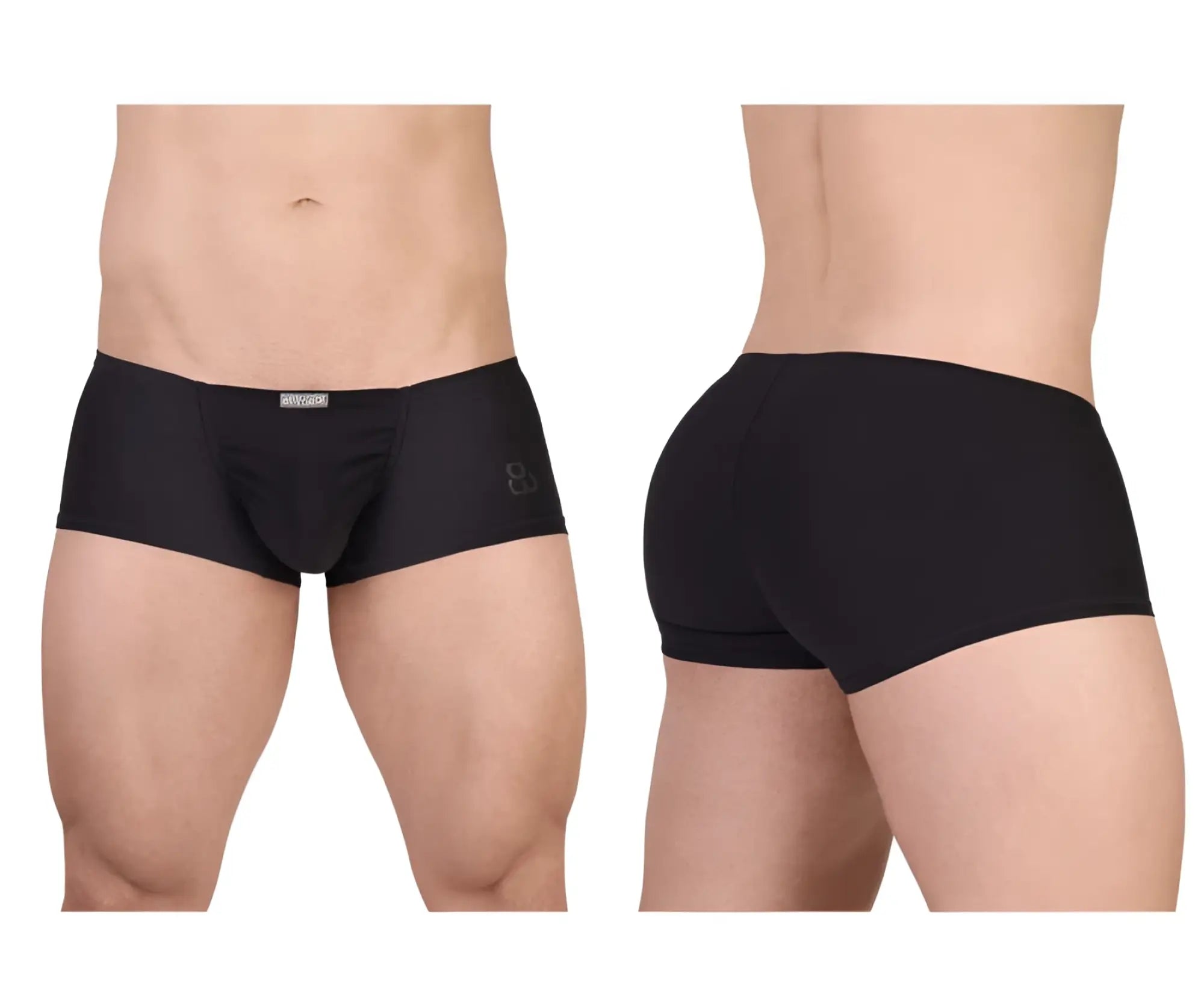 ErgoWear ew1728 feel gr8 black cotton trunks with sleek form-fitting design and subtle waistband branding
