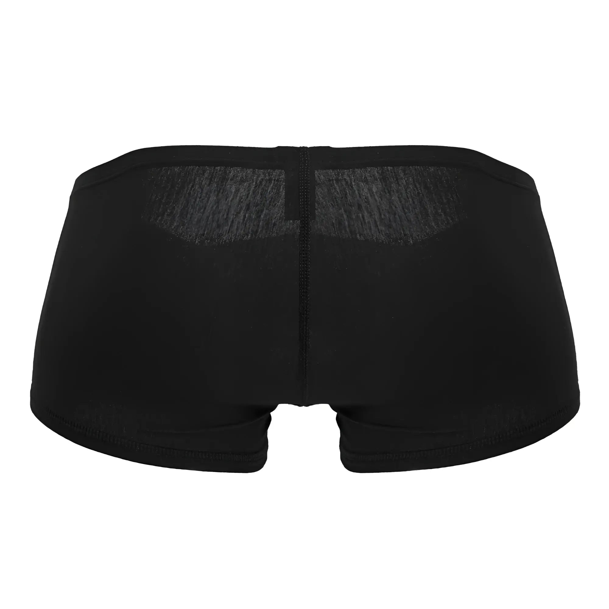 Black ergo wear ew1728 feel gr8 cotton trunks back view with subtle textured mesh panel