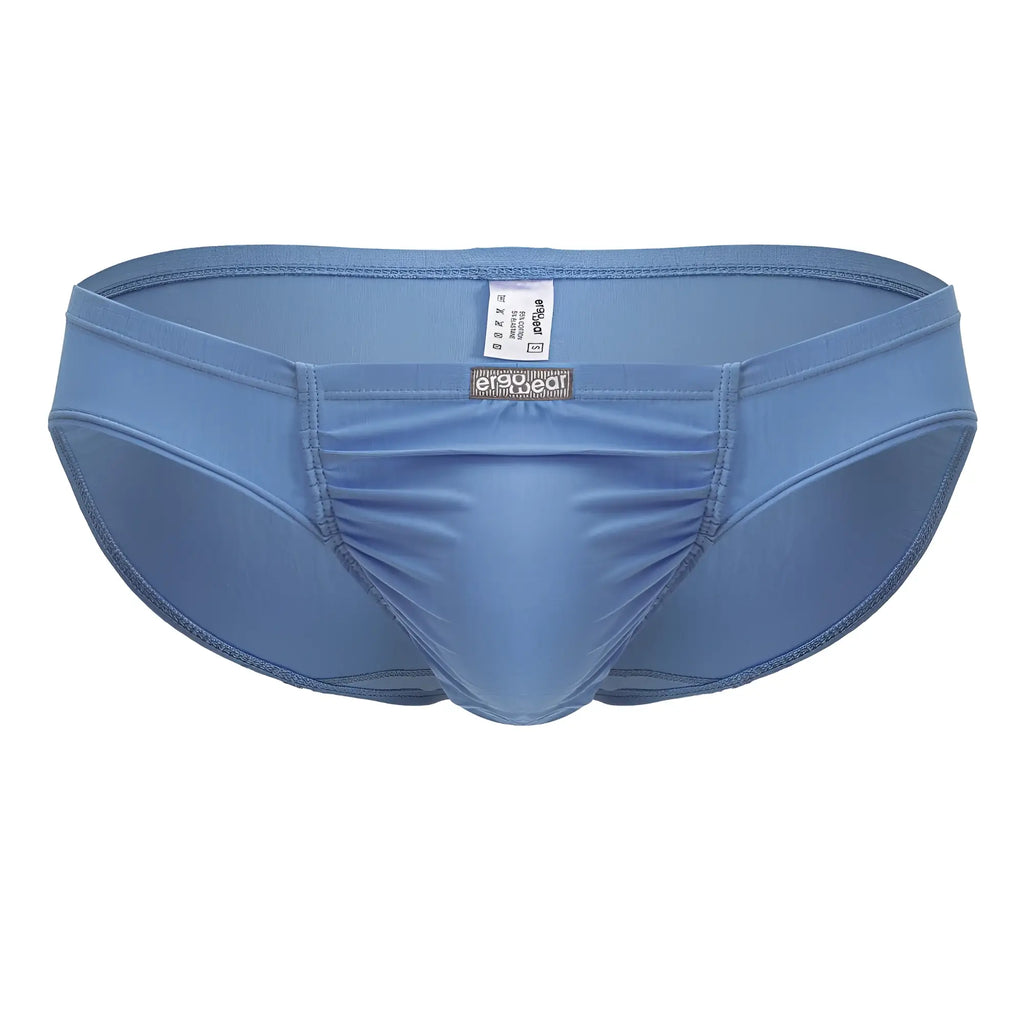 Light blue ergoWear ew1731 feel gr8 cotton bikini briefs with smooth stretchy fabric and subtle textured pattern