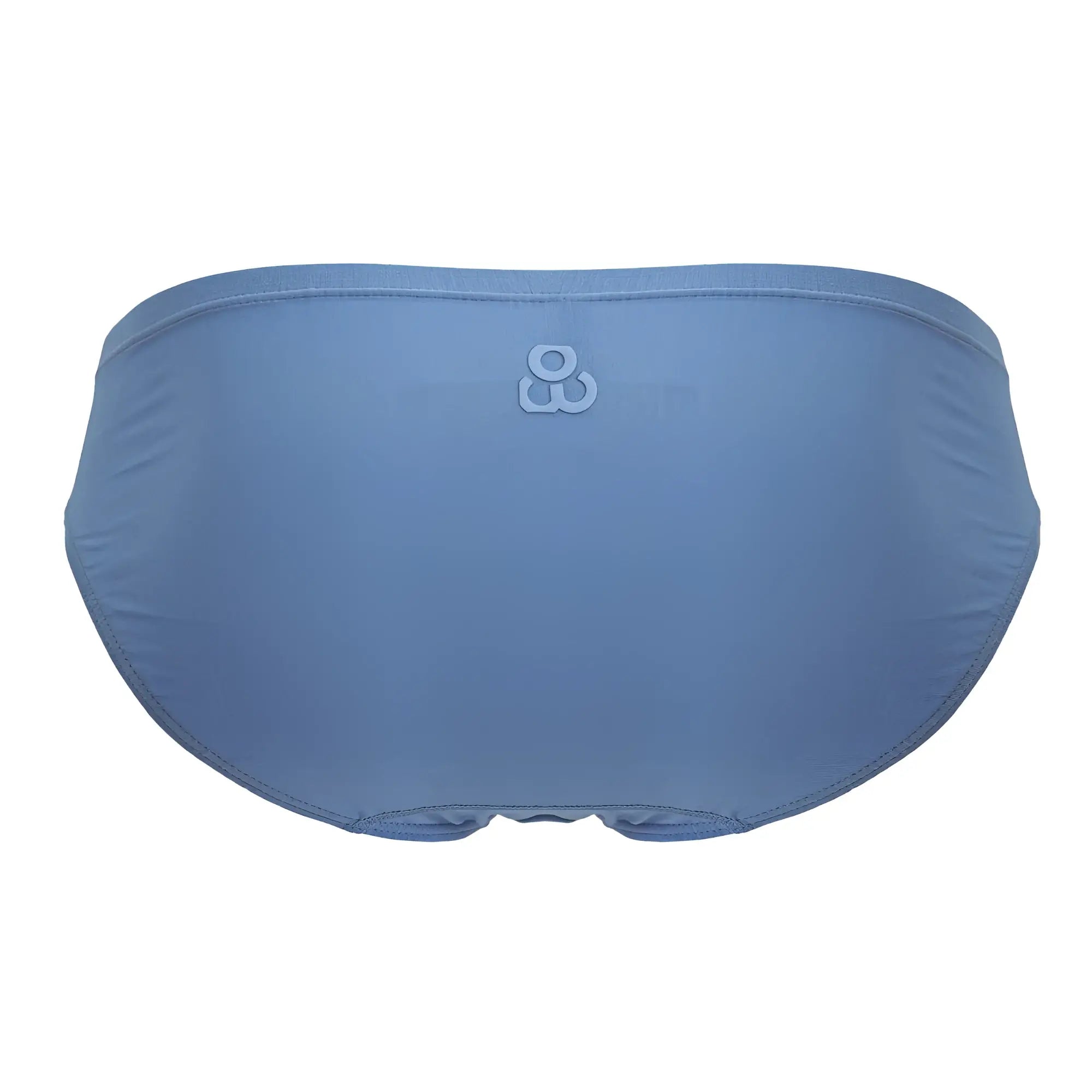 Light blue ErgoWear EW1731 FEEL GR8 cotton bikini briefs with subtle textured fabric and embroidered logo at center