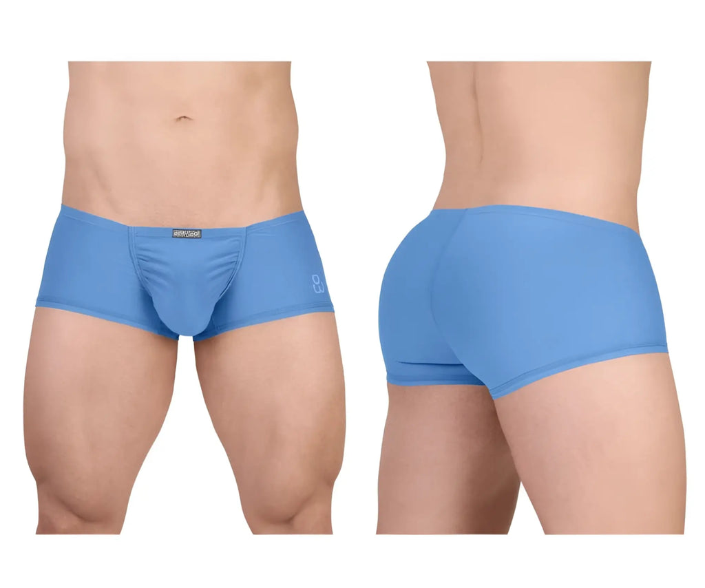 Light blue ergoWear ew1732 feel gr8 cotton trunks with smooth, form-fitting fabric and subtle waistband logo