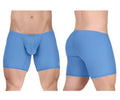 Light blue ergowear ew1733 feel gr8 cotton boxer briefs with contoured design and seamless construction