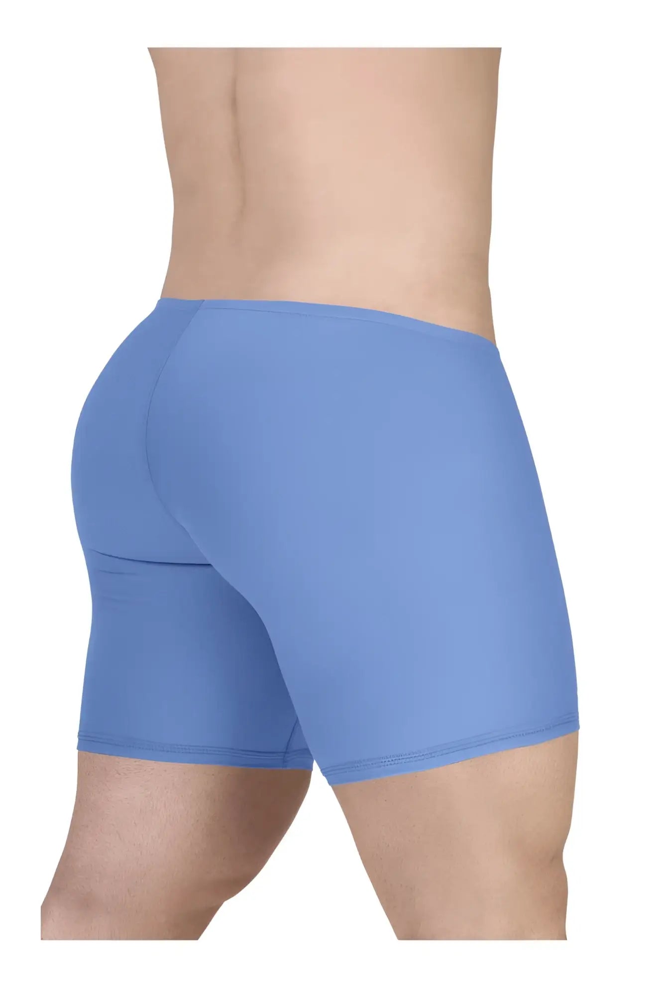 Blue ErgoWear EW1733 FEEL GR8 cotton boxer briefs with smooth form-fitting fabric and elastic waistband