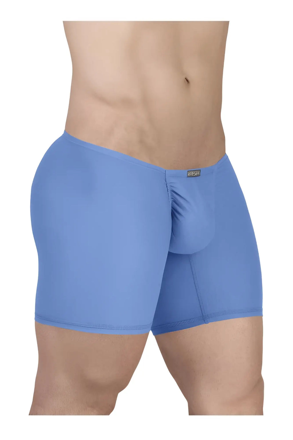 Light blue ErgoWear EW1733 FEEL GR8 cotton boxer briefs with supportive pouch and elastic waistband for men