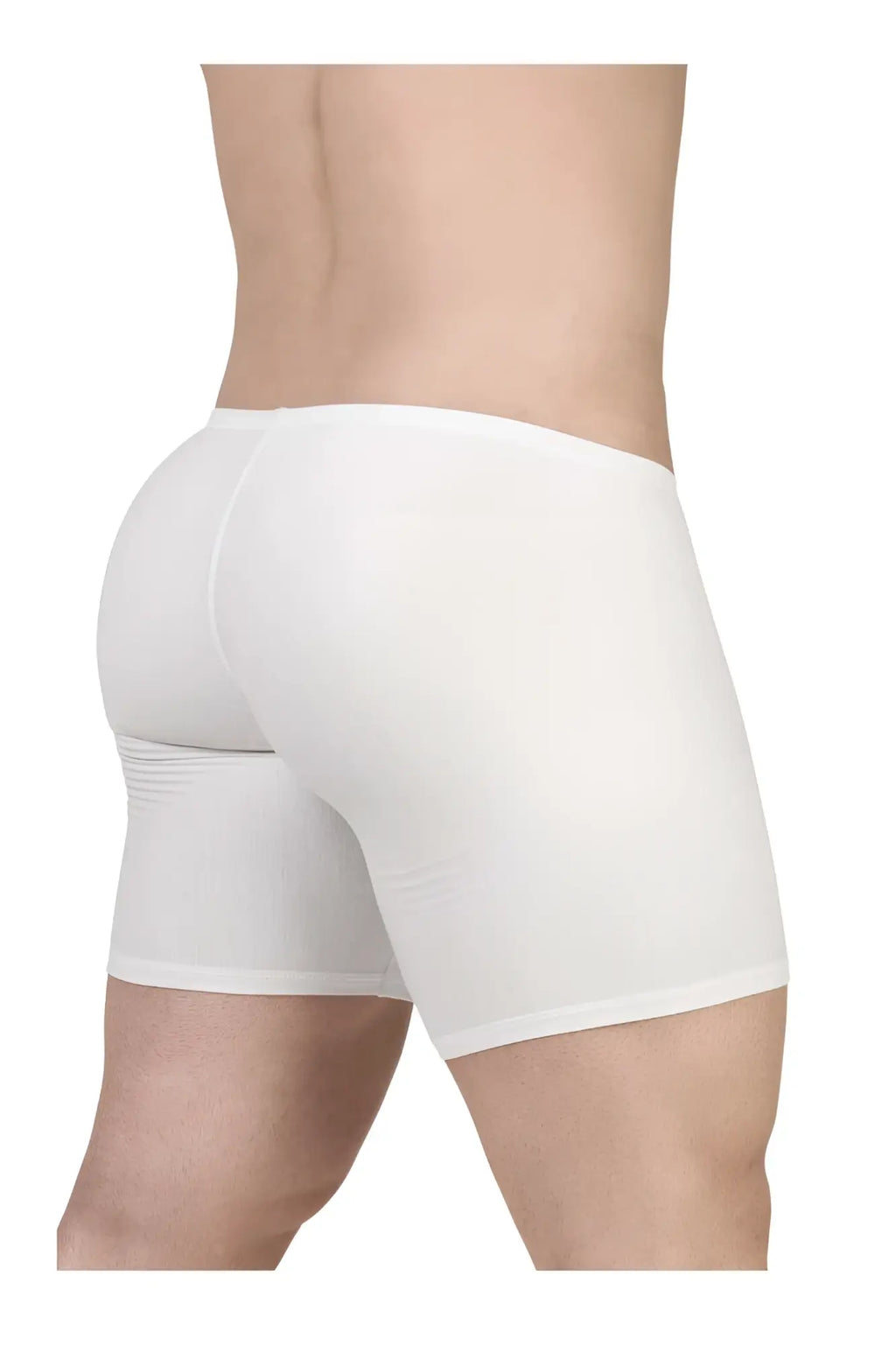 ErgoWear ew1737 feel gr8 white cotton boxer briefs with seamless design and smooth, form-fitting fabric
