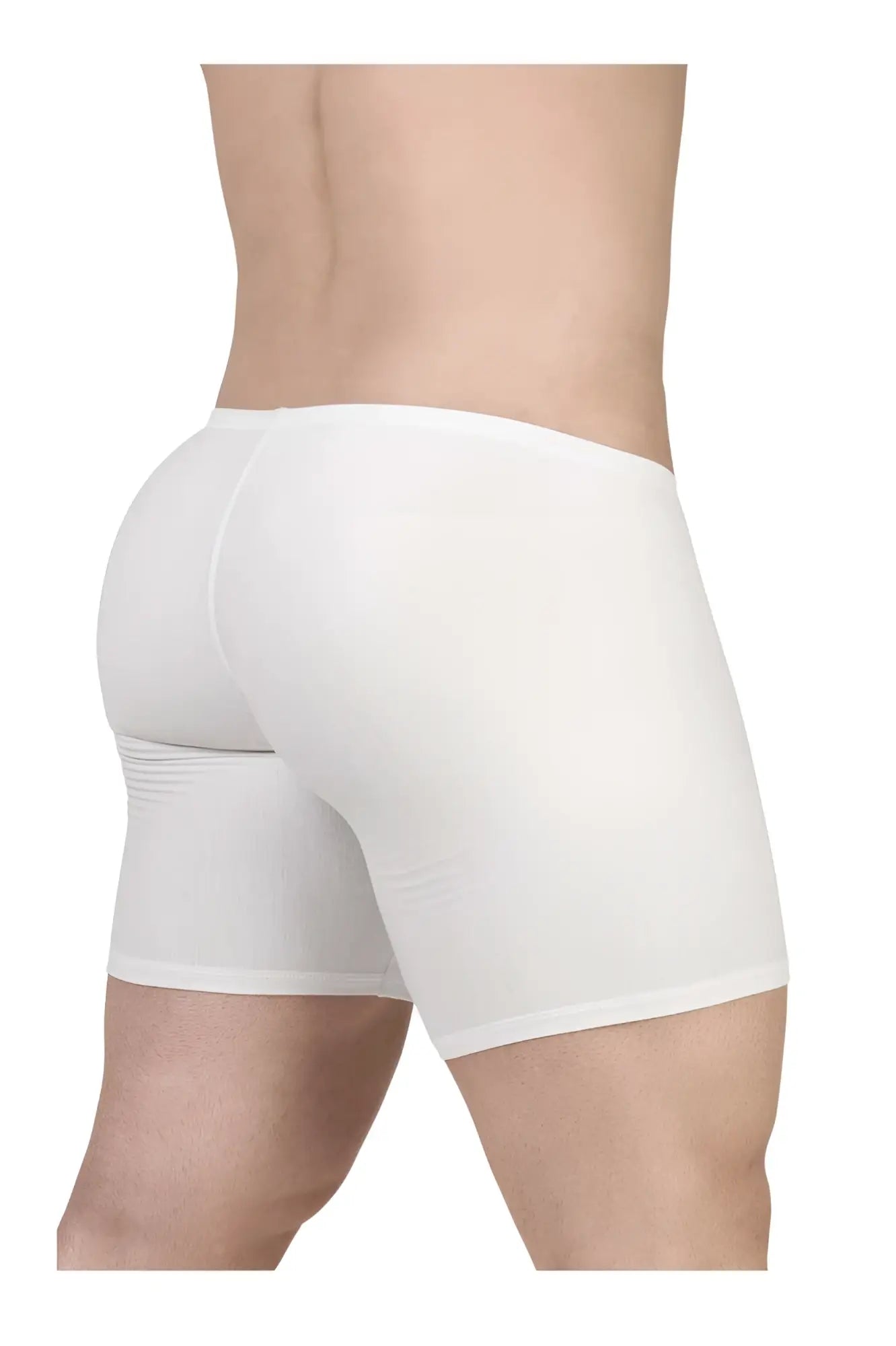 ErgoWear ew1737 feel gr8 white cotton boxer briefs with seamless design and smooth, form-fitting fabric