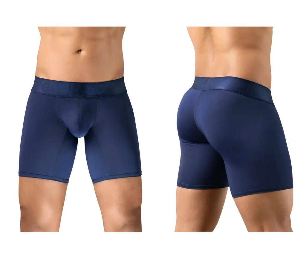 Navy blue ergowear ew1741 max bold men’s boxer briefs with contoured design and elastic waistband for comfort
