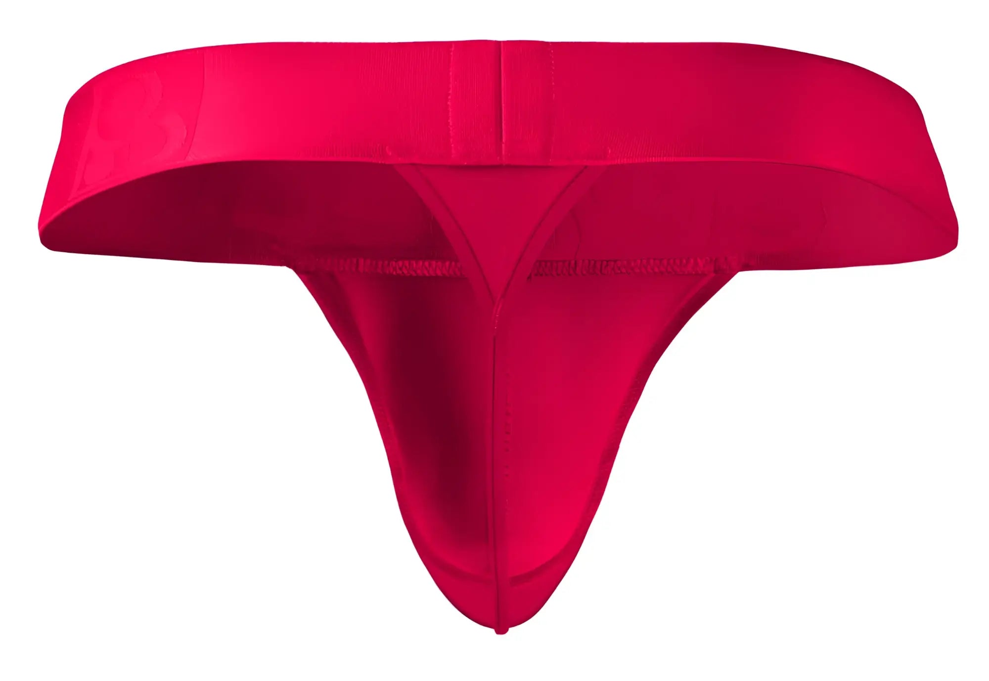 Bright red ergoWear ew1742 max bold g-string thong with wide waistband and smooth seamless fabric front design