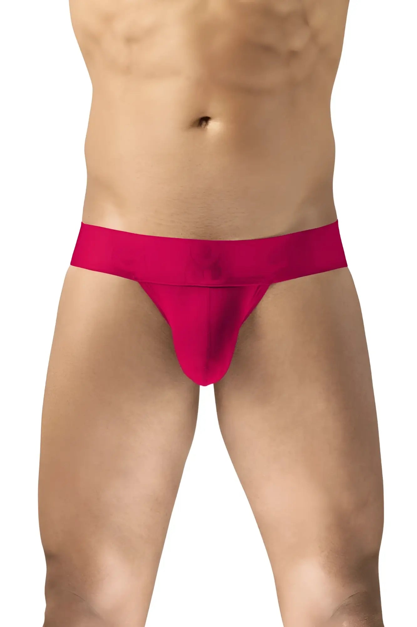 Bright fuchsia ergoWear ew1743 max bold bikini briefs with smooth texture and wide waistband for men