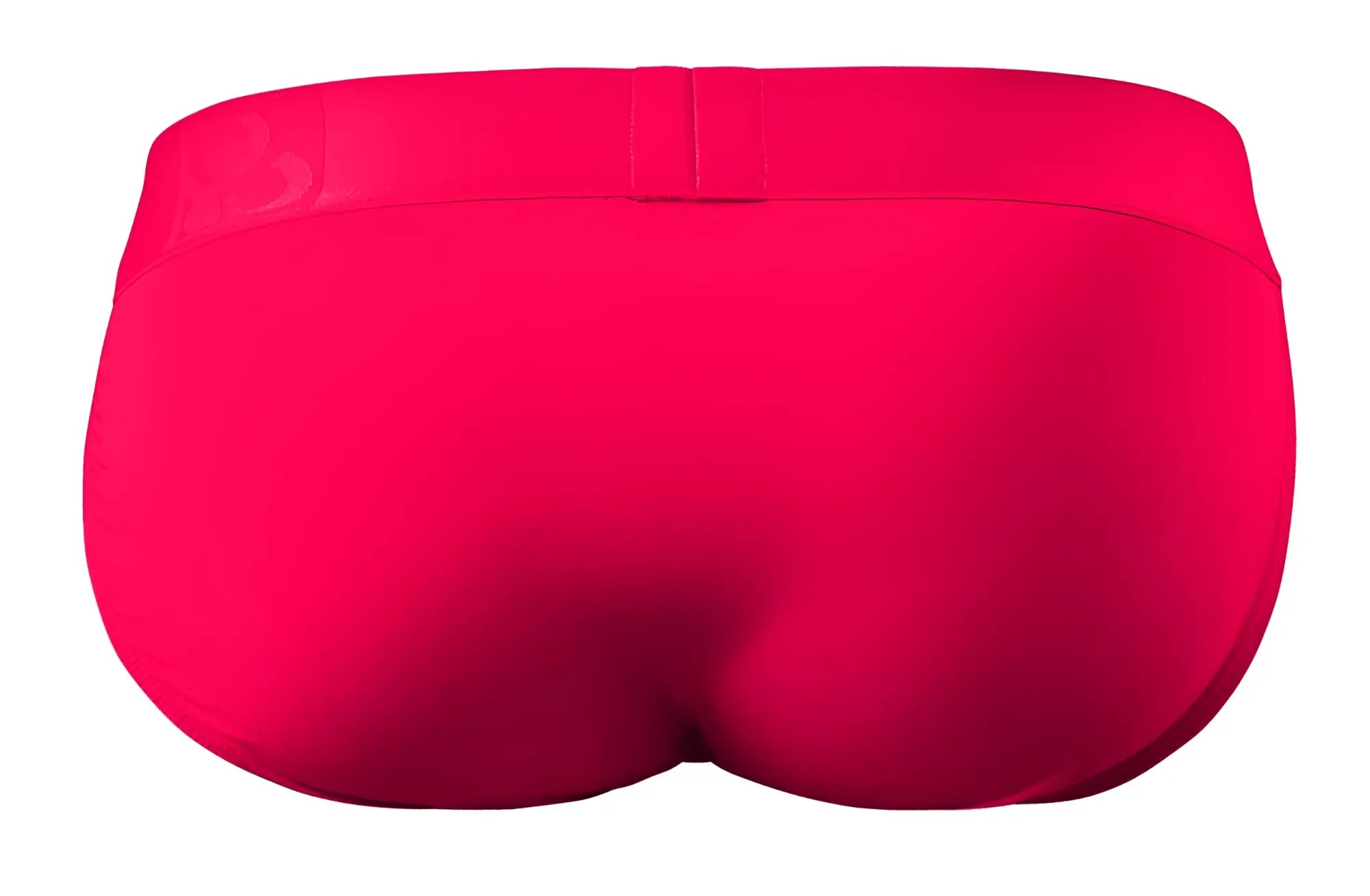 Bright pink ergoWear ew1743 max bold bikini briefs back view with smooth elastic waistband and subtle logo