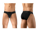 Black mens briefs ergo wear ew1747 max bold bikini with smooth form fitting design and wide elastic waistband
