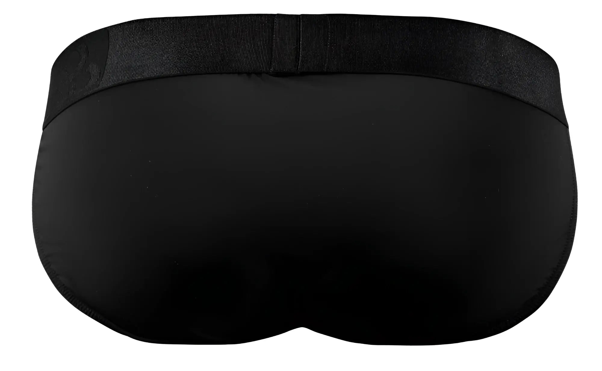 Black ergo wear ew1747 max bold bikini briefs with seamless fabric and elastic textured waistband
