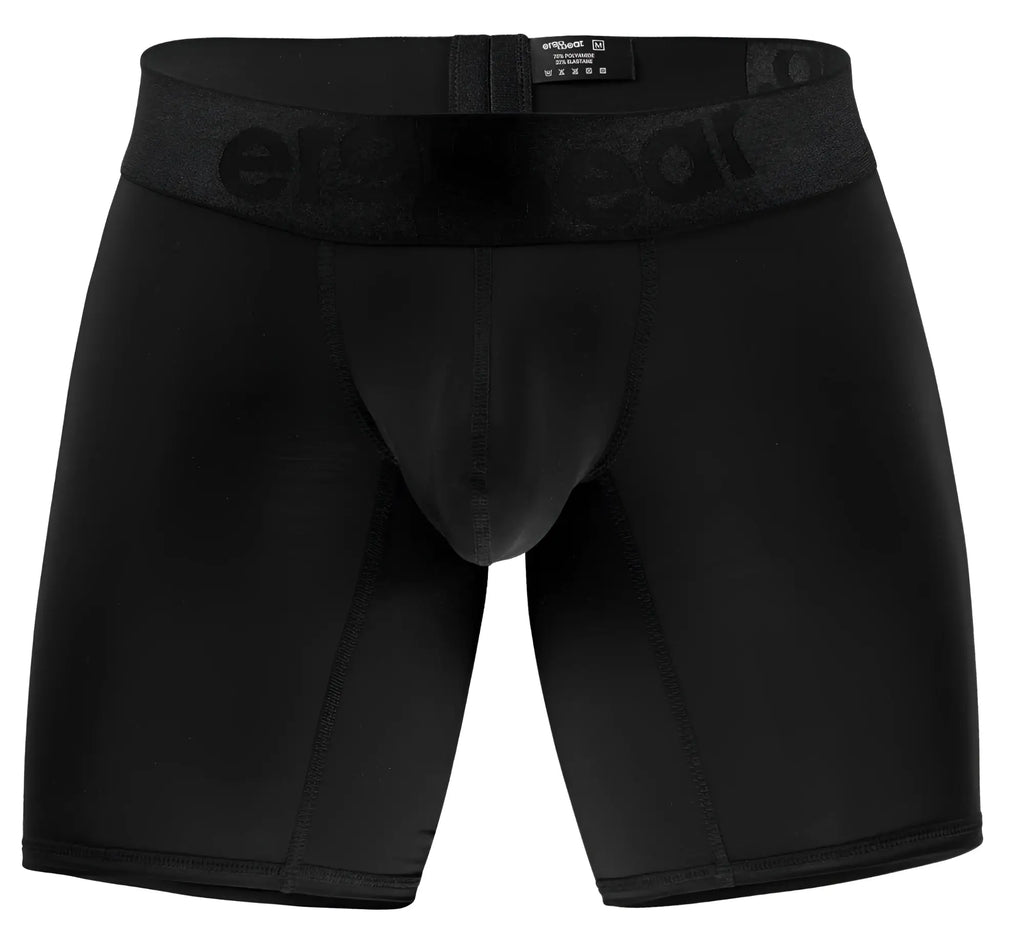Black ergear boxer briefs ew1749 max bold with snug elastic waistband embossed brand name for everyday comfort