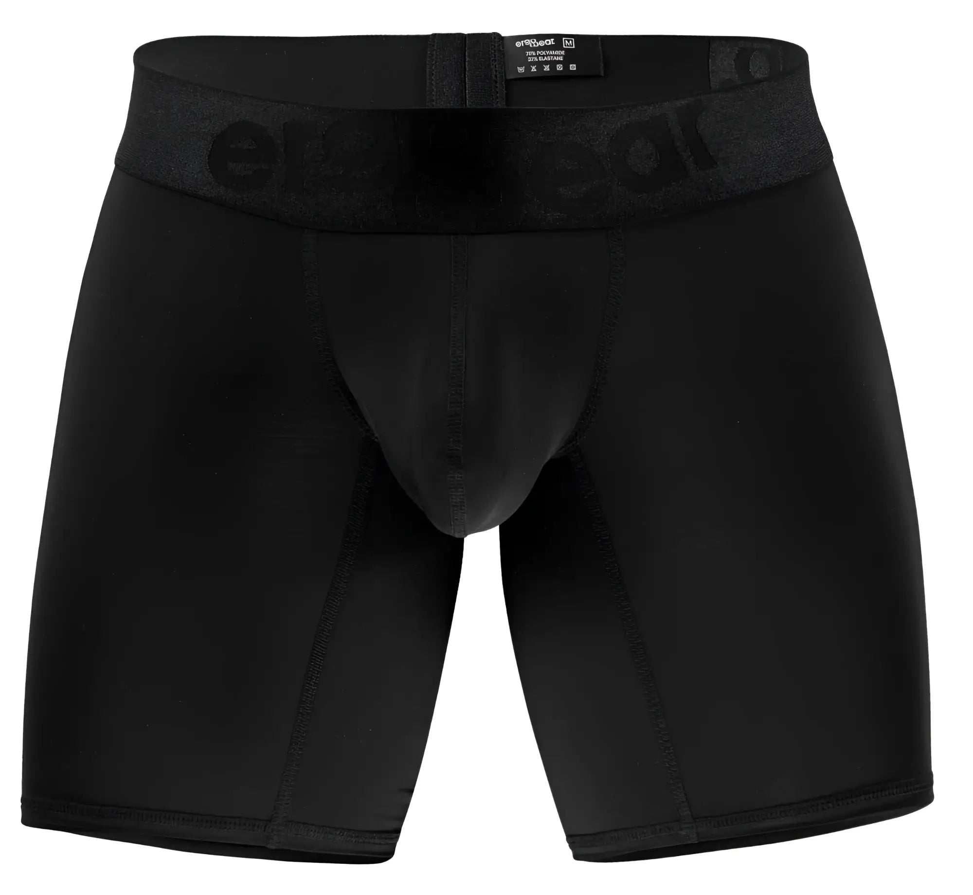 Black ergear boxer briefs ew1749 max bold with snug elastic waistband embossed brand name for everyday comfort