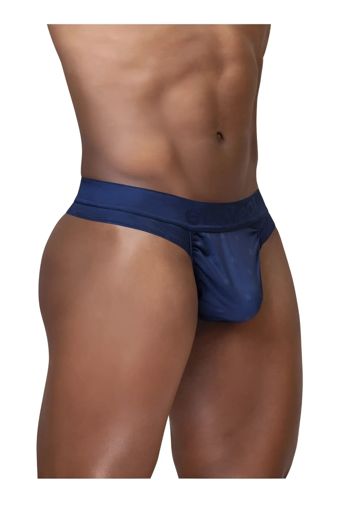 Navy blue ergowear ew1750 feel se thongs with smooth form-fitting design and subtle elastic waistband