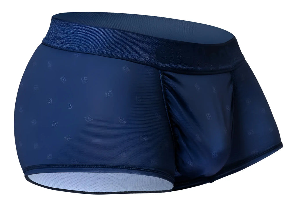 Dark blue ergo wear ew1752 feel se trunks with subtle pattern and elastic waistband for comfortable fit