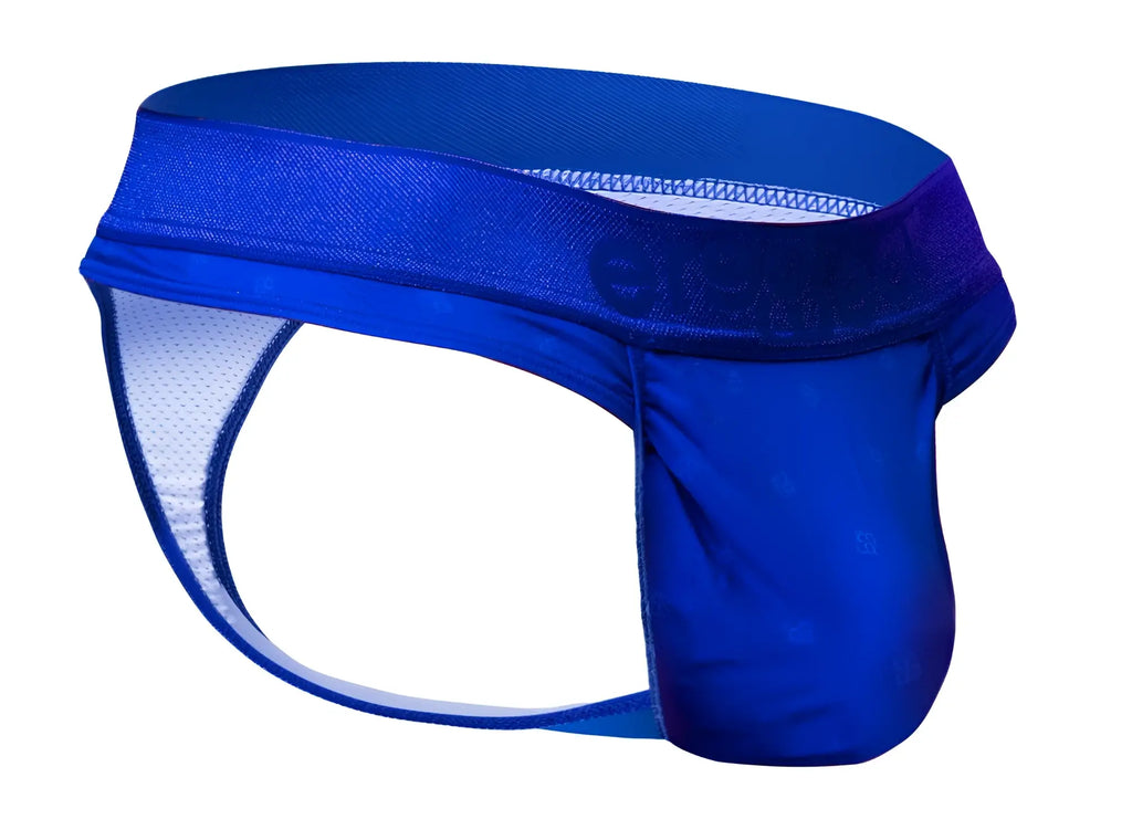 Royal blue ergo wear ew1754 feel se mesh briefs with solid front panel and elastic waistband