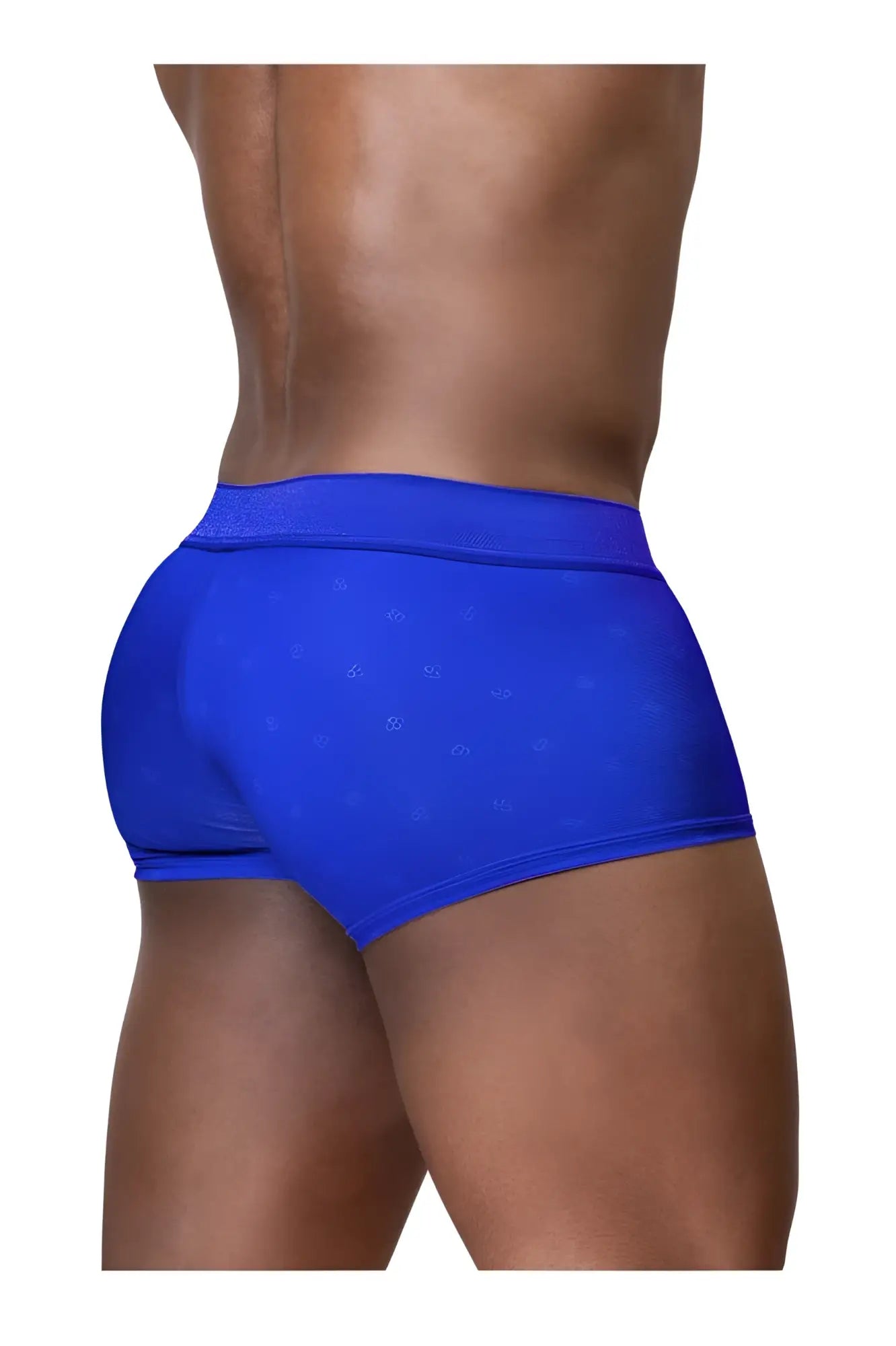 Bright blue ergo wear ew1756 feel se trunks with subtle textured pattern men’s briefs for everyday comfort